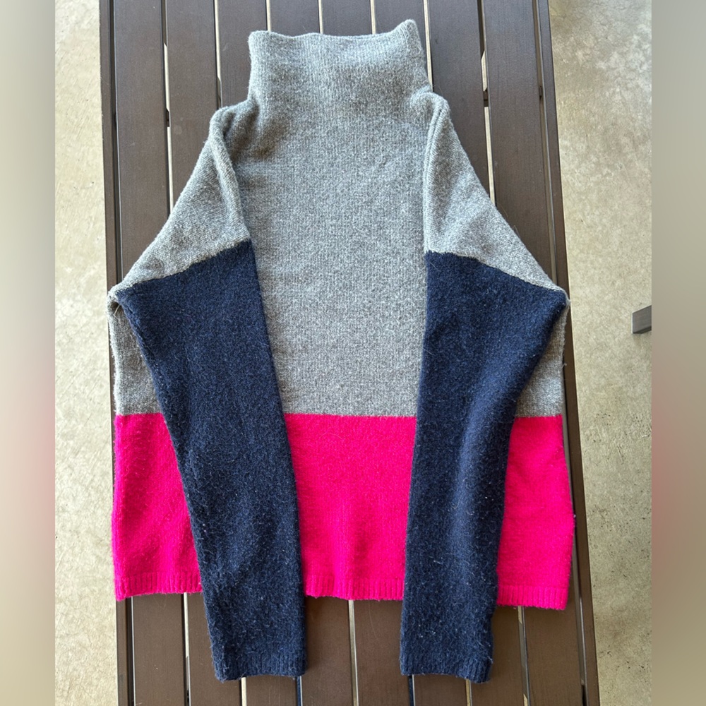 Mockneck Macy’s Colorblock Sweater
